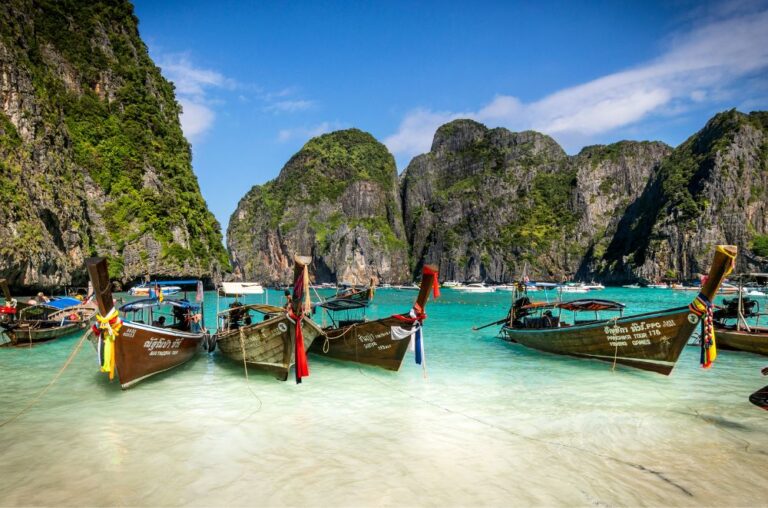 Boats in Phi Phi Island