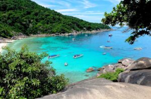 Beach and boats in Phuket