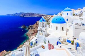Beautiful Ocean View from Santorini