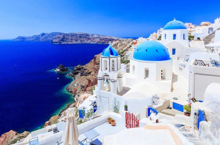 Beautiful Ocean View from Santorini